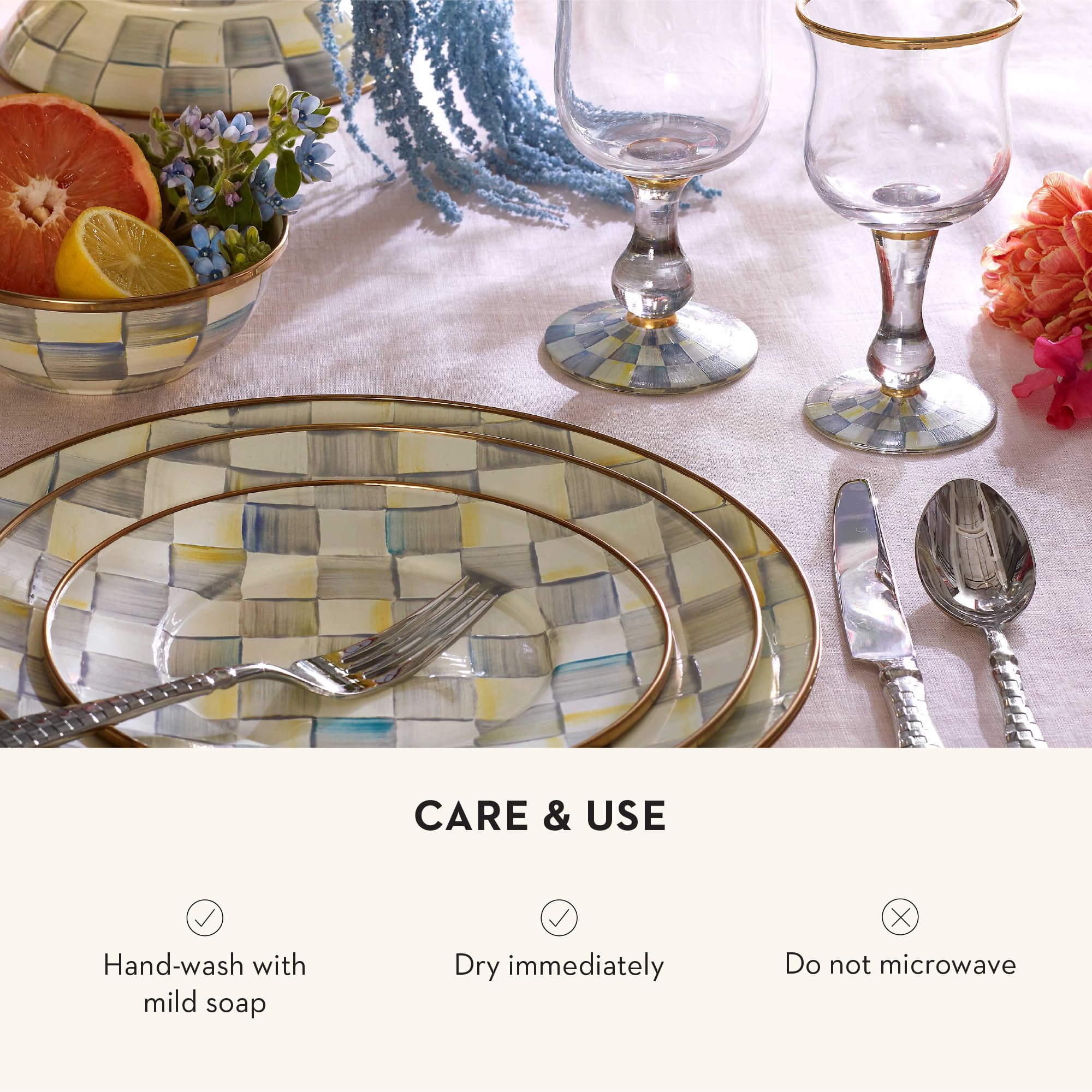 MACKENZIE-CHILDS コートリー　エナメルディナープレート Amazon.com | MACKENZIE-CHILDS Enamel Dinner Plate